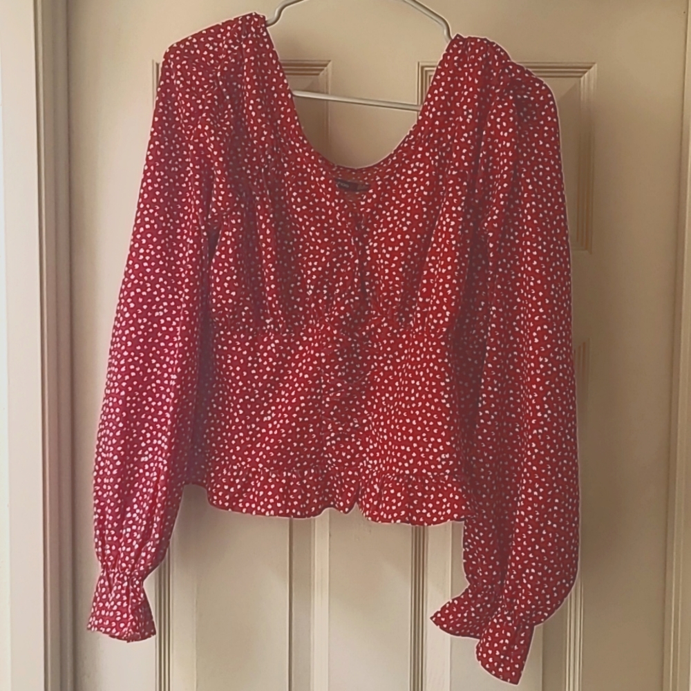 Boohoo floral corset blouse size us 10